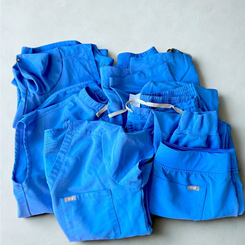Figs Scrubs - Med - Cecil Blue